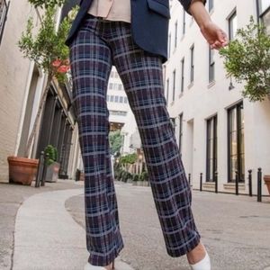 Betabrand yoga dress pants plaid Large